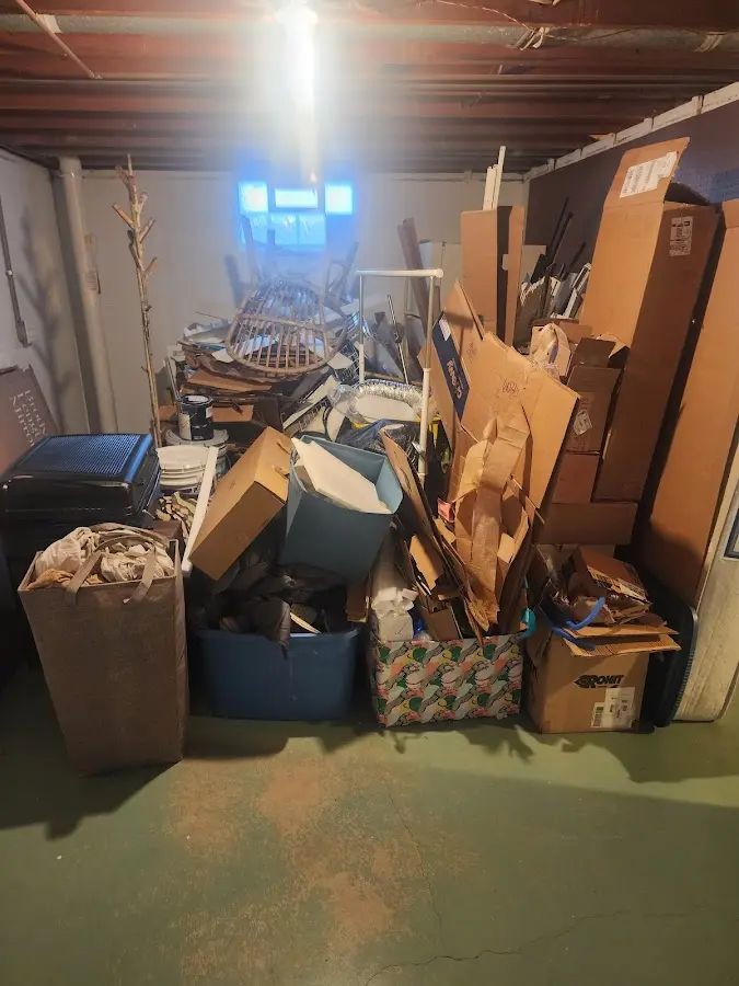 Roll-off dumpster container at job site for 40 Yard Dumpster Rental in Round Lake Beach